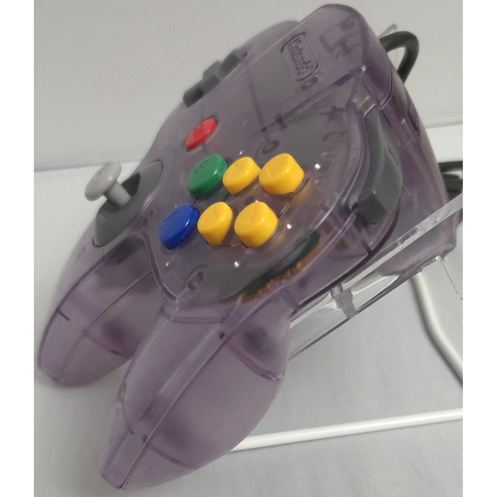 Nintendo NUS-005 N64 Controller Atomic Purple Translucent Kitsch-Bent Joystick